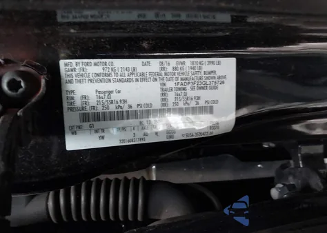2016 Ford Focus Se from USA, damaged, VIN 1FADP3F23GL375726